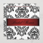 Rood en zwart Vrijgezellenfeest Kaart (Voorkant / Achterkant)