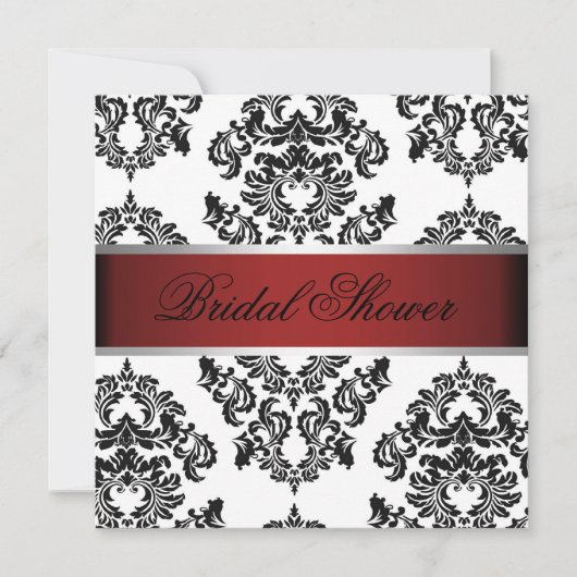 Rood en zwart Vrijgezellenfeest Kaart (Voorkant)