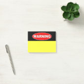 Rood- en zwart waarschuwingssignaal post-it® notes (Kantoor)
