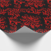 Rood- en zwart-witafdrukken cadeaupapier (Hoek)