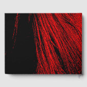 Rood- en zwart-witboek gastenboek (Achterkant)