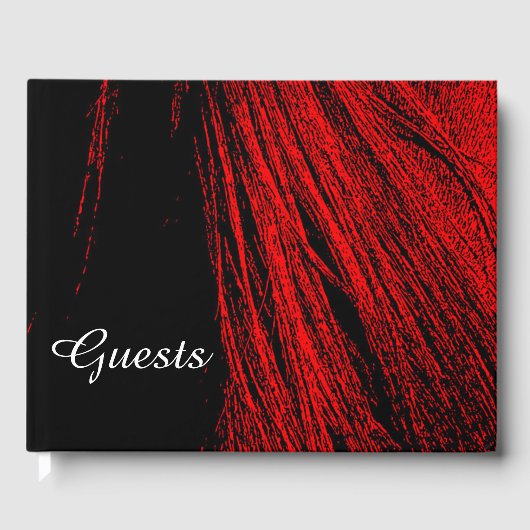 Rood- en zwart-witboek gastenboek (Voorkant)