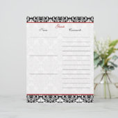Rood- en zwart-witboek van Linen Guest (Staand voorkant)