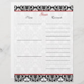 Rood- en zwart-witboek van Linen Guest (Voorkant / Achterkant)