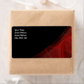 Rood- en zwart-witlabel met achtergrondlabel etiket (Insitu)