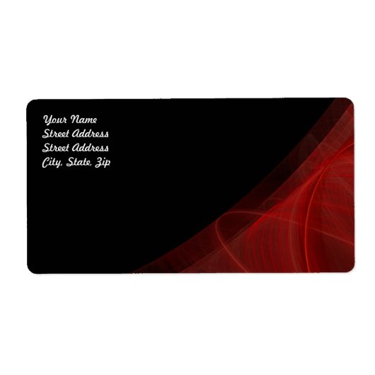 Rood- en zwart-witlabel met achtergrondlabel etiket (Voorkant)
