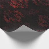 Rood- en zwart-witwasprogramma cadeaupapier (Hoek)