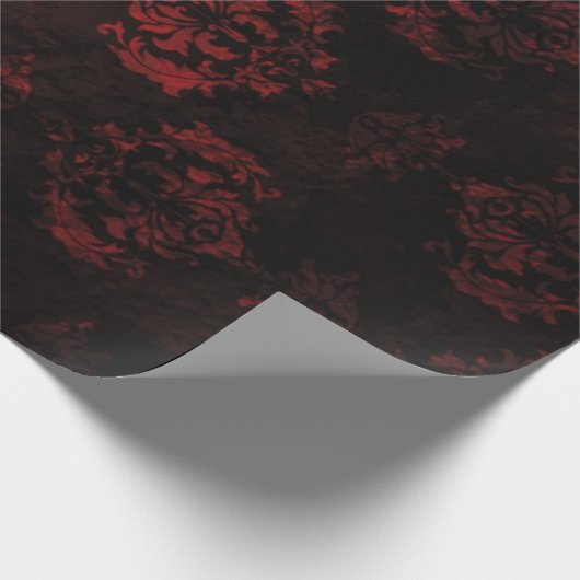 Rood- en zwart-witwasprogramma cadeaupapier (Hoek)