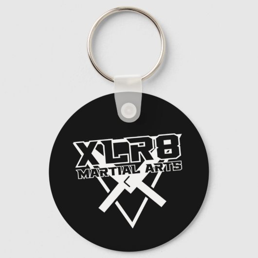 Rood en zwart XLR8 Sleutelhanger (Achterkant)