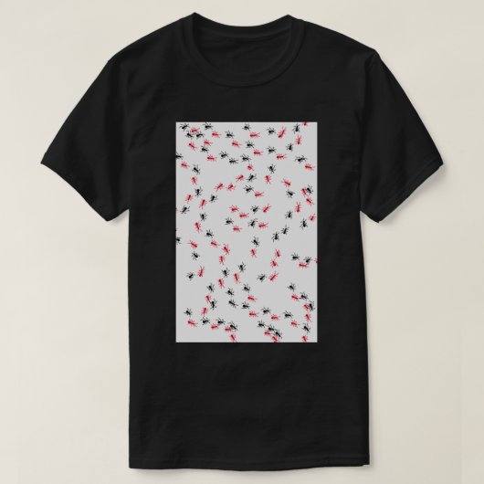 Rood- en Zwarte Anten 3 T-shirt (Design voorkant)