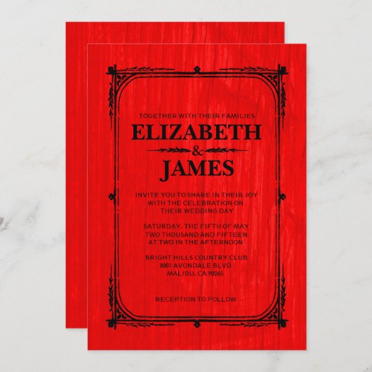 Rood- en zwarte-barnsteenbruiningen kaart (Voorkant / Achterkant)