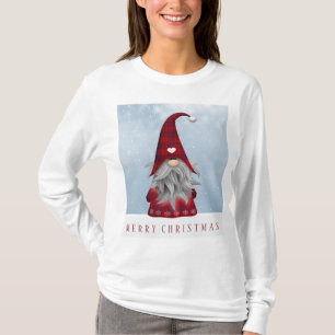Rood- en zwarte buffelkoepel t-shirt