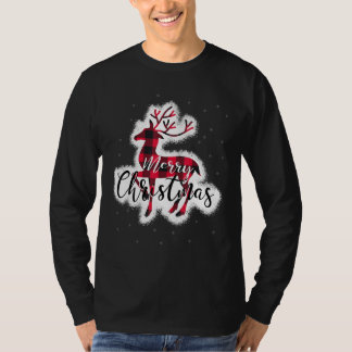 Rood- en zwarte buffels, gepolijst rendierdeer Mer T-shirt