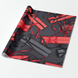 Rood- en zwarte Cadeaus Cadeaupapier