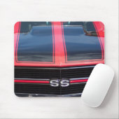 Rood- en zwarte Chevelle SS-Muismat Muismat (Met muis)