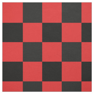 Rood- en zwarte-controllerbordpatroon stof