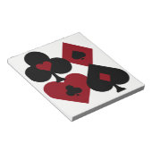 Rood- en zwarte dopjes voor schijfjes notitieblok (Schuin)