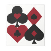 Rood- en zwarte dopjes voor schijfjes notitieblok (Voorkant)