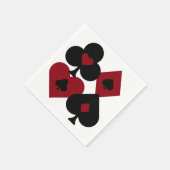 Rood- en zwarte dopjes voor schijfjes servetten (Hoek)