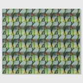 Rood- en zwarte dragonvlieg met schroefdraad cadeaupapier (Vlak)