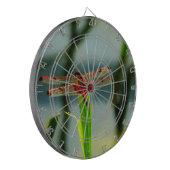 Rood- en zwarte dragonvlieg met schroefdraad dartbord (Voorkant Links)