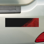 Rood- en zwarte fractale Bumpersticker (Op auto)