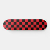 Rood- en zwarte geveegd skateboard (Horizontaal)