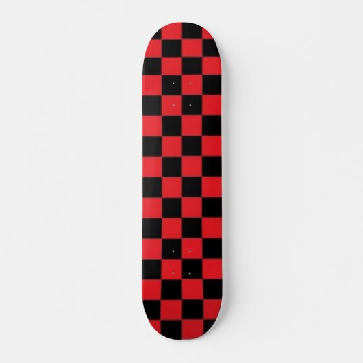 Rood- en zwarte geveegd skateboard (Voorkant)