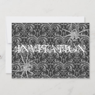 Rood- en zwarte gothic Halloween Ball, Vampire Att Kaart