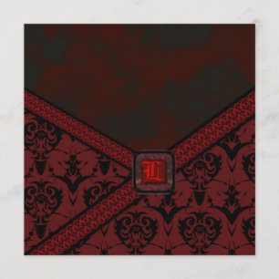 Rood- en zwarte Gothic Kaart