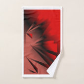 Rood- en zwarte handdoekset bad handdoek (Handdoek)