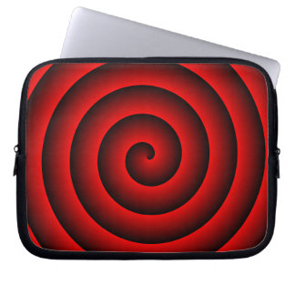 Rood- en zwarte hoes voor hypnotische laptops