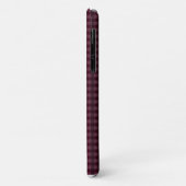Rood- en zwarte ingecheckte patroongradiënt Case-Mate iPhone case (Achterkant/links)