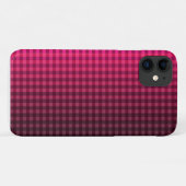 Rood- en zwarte ingecheckte patroongradiënt Case-Mate iPhone case (Achterkant (horizontaal))