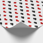 Rood- en zwarte-kaarteenheden | Achtergrondkleur Cadeaupapier (Hoek)