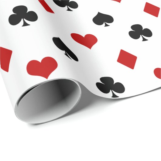 Rood- en zwarte-kaarteenheden | Achtergrondkleur Cadeaupapier (Rol Hoek)