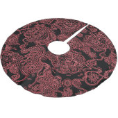 Rood- en zwarte keelrok kerstboom rok (Gekanteld)