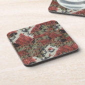 Rood- en zwarte koraalslang onderzetter (Linkerzijde)