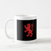 Rood- en zwarte leeuwen koffiemok (Links)