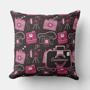 Rood- en zwarte-pendelcamera's buitenkussen