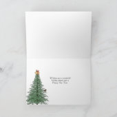 Rood- en Zwarte pleister met kerstverlichting Kaart (Binnen)