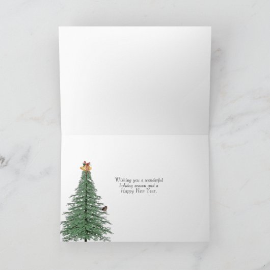 Rood- en Zwarte pleister met kerstverlichting Kaart (Binnen)