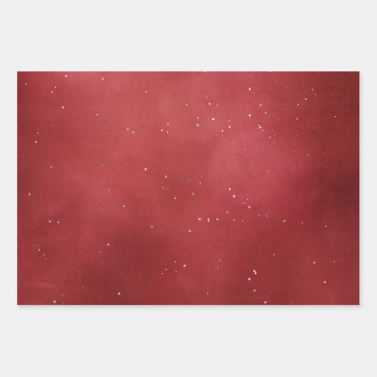 Rood- en zwarte pleisters, gesorteerd op kerstmis inpakpapier vel (Voorkant 3)