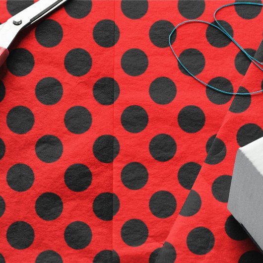 Rood- en zwarte pooldots tissuepapier