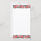 Rood en Zwarte Rozen Kruissteekpatroon (Achterkant)