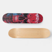 Rood- en zwarte schedel - Numb-schedelontwerp Persoonlijk Skateboard (Horizontaal)