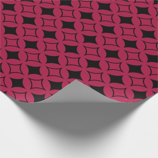 Rood- en zwarte schild cadeaupapier (Hoek)