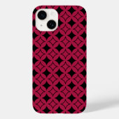 Rood- en zwarte schild Case-Mate iPhone case (Achterkant)