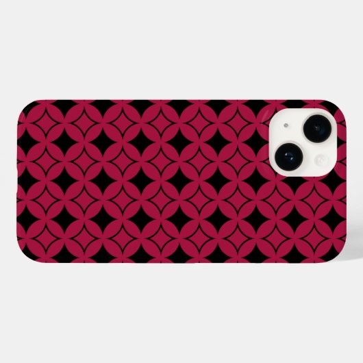 Rood- en zwarte schild Case-Mate iPhone case (Achterkant (horizontaal))