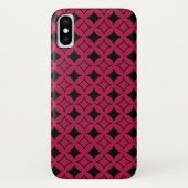 Rood- en zwarte schild Case-Mate iPhone case (Achterkant)